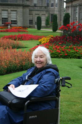 Suzanne's mum at Lyme Park
