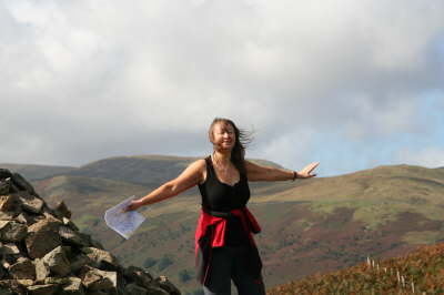 Suzanne above Ullswater